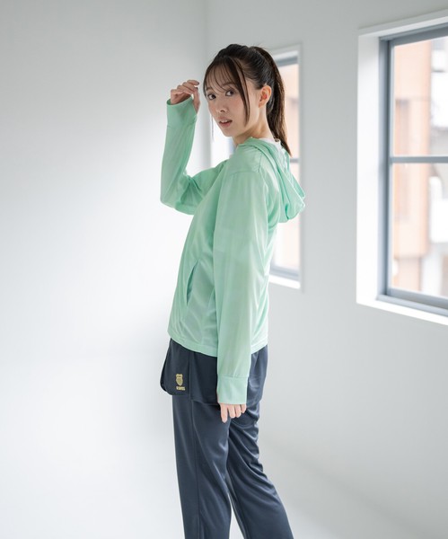 【K-SWISS/ケースイス】UVブロックぼかし柄パーカー★2026SS新作