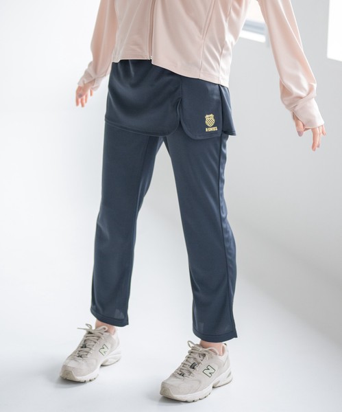 SALE★【K-SWISS/ケースイス】フェイクスカートハニカムロングパンツ★2026SS新作