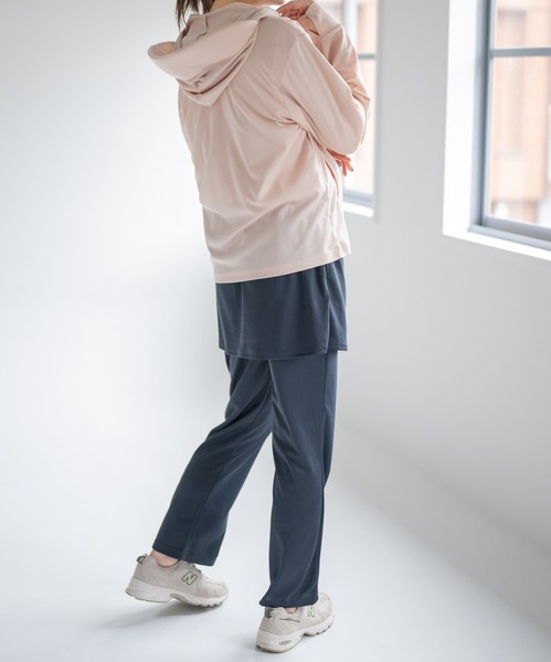 SALE★【K-SWISS/ケースイス】フェイクスカートハニカムロングパンツ★2026SS新作