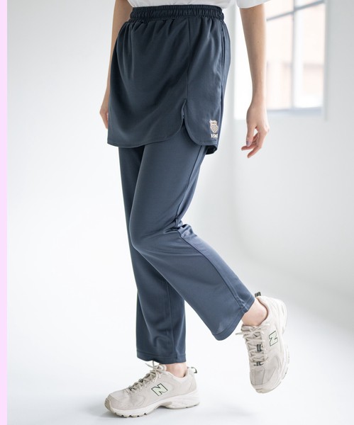 SALE★【K-SWISS/ケースイス】フェイクスカートハニカムロングパンツ★2026SS新作