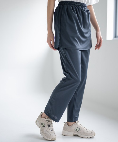 SALE★【K-SWISS/ケースイス】フェイクスカートハニカムロングパンツ★2026SS新作