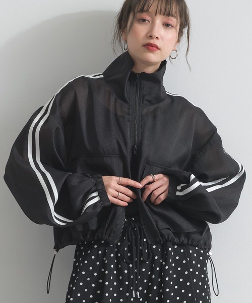 【再生産再入荷】シアー オーガンジー Wジップ ラインブルゾン トラックジャケット【2026年春夏】