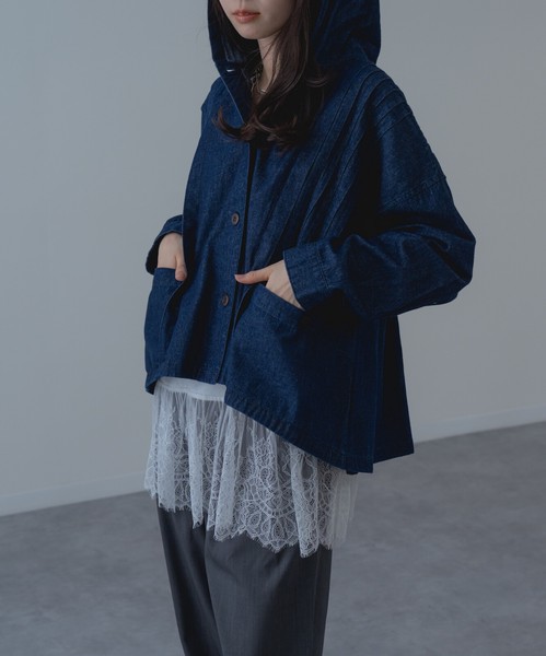 ◇再入荷◇【2026SS新商品】裾ひげレースタンクトップ　/　トップス　髭レース　裾レース　インナー