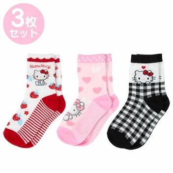 【サンリオ】キッズソックス3足セット