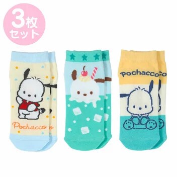 【サンリオ】キッズスニーカーインソックス3足セット