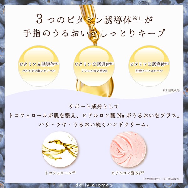 富士山ブルーベリー ハンドクリームDA 20g【日本製】【ミニサイズ】