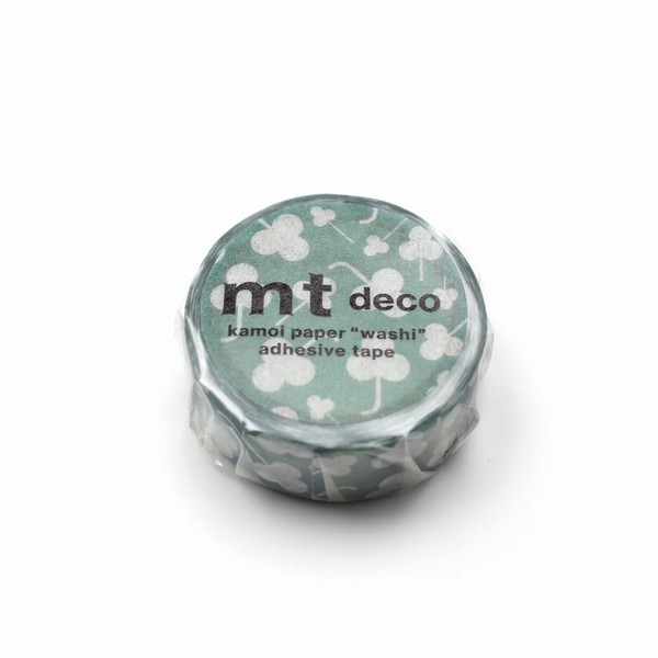 【カモ井加工紙】mt 1P　クローバーシルエット   / マスキングテープ