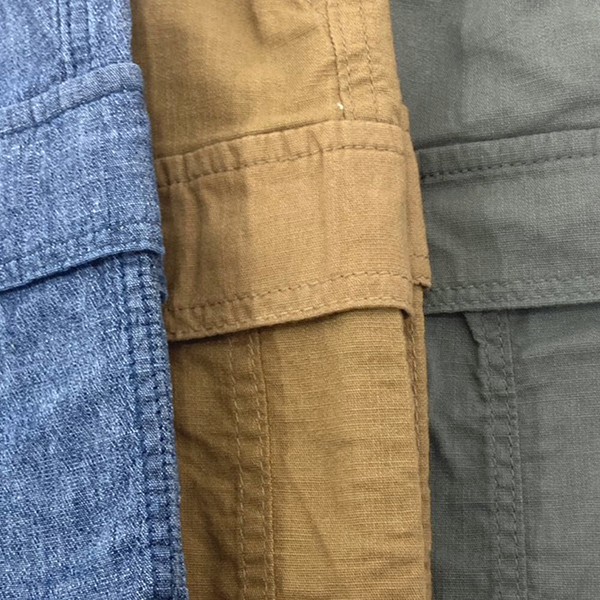 夏定番　さらさら　ストレッチ素材　カーゴハーフパンツ　（110-160cm）93527　/　93528