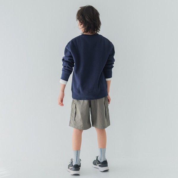 夏定番　さらさら　ストレッチ素材　カーゴハーフパンツ　（110-160cm）93527　/　93528