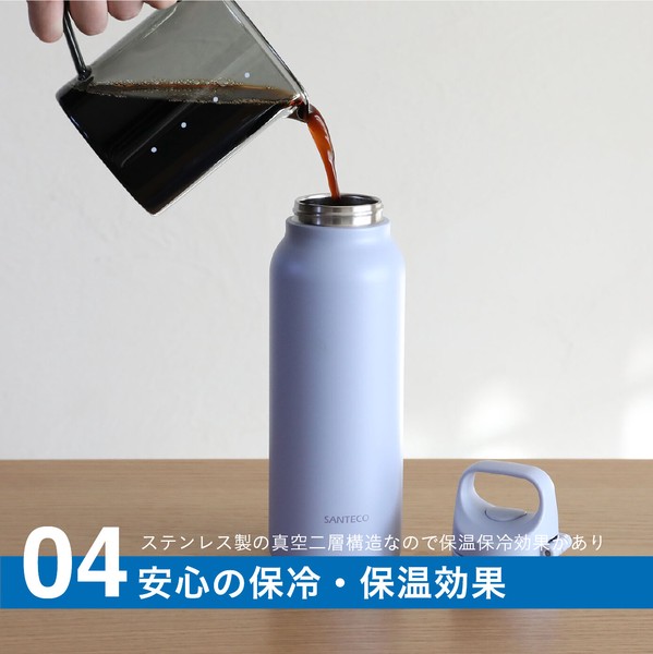 【公式】シービージャパン ELTO クイックオープンボトル 600 SANTECO シンプル お弁当 ランチ