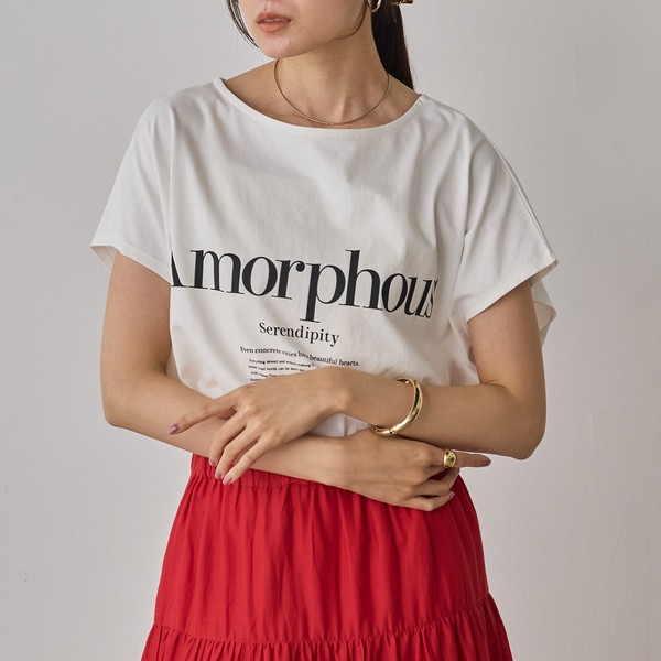 USAコットン 前後2WAY フレンチオーバーロゴTシャツ 2026新作 春夏