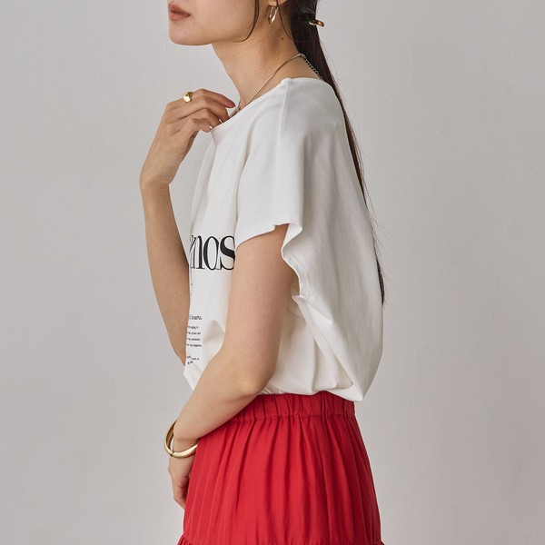USAコットン 前後2WAY フレンチオーバーロゴTシャツ 2026新作 春夏