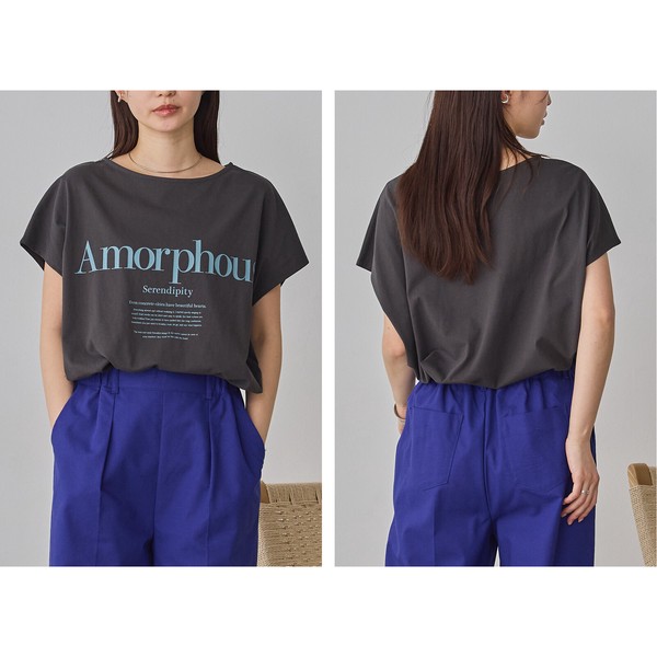 USAコットン 前後2WAY フレンチオーバーロゴTシャツ 2026新作 春夏