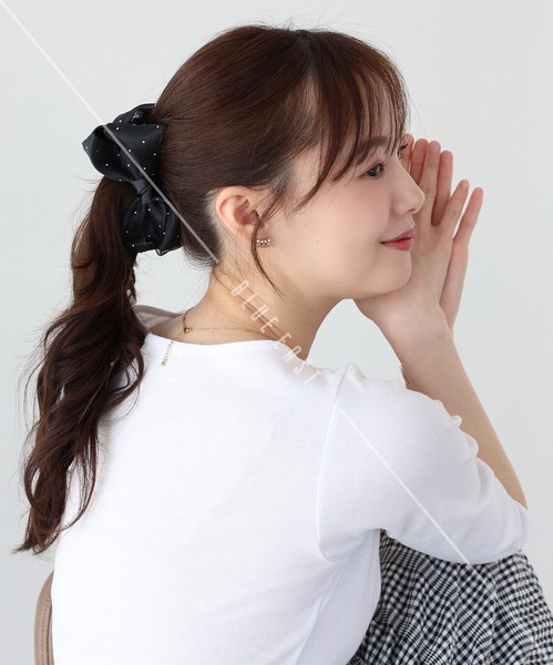 2026新作【サテン＆チュールリボンバナナクリップ】ヘアクリップ　ヘアアクセサリー　リボン