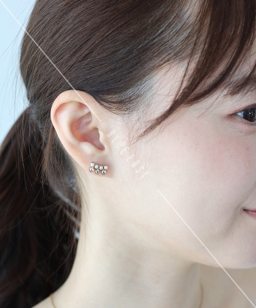 2026新作【ビジューパールピアス】ピアス　サージカルステンレス　アクセサリー