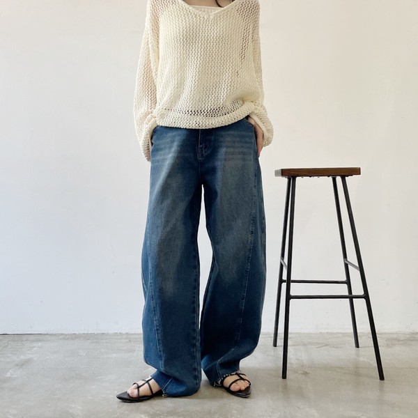 【2026新作】デニムヨークパンツ
