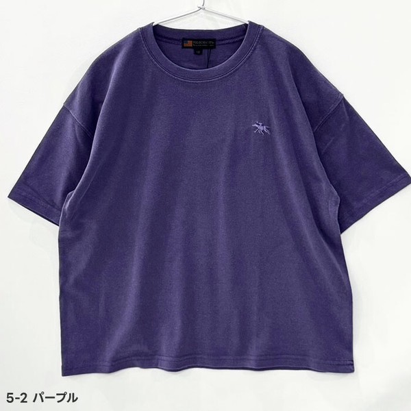 【新作】【POLO CHAMPS】ポロチャンプス　キッズ ピグメント染 オーバーサイズプリントTシャツ「PL26-04」