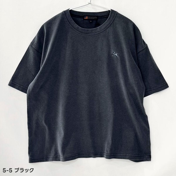 【新作】【POLO CHAMPS】ポロチャンプス　キッズ ピグメント染 オーバーサイズプリントTシャツ「PL26-04」
