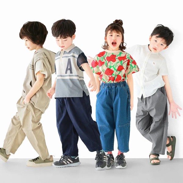 新定番　楽のび！ストレッチ！シェフパンツ　デニム・キャンバス　シェフパンツ / C1413 / 100cm-160cm