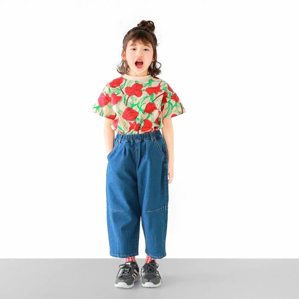 新定番　楽のび！ストレッチ！シェフパンツ　デニム・キャンバス　シェフパンツ / C1413 / 100cm-160cm