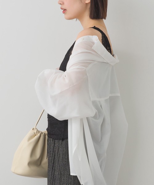 【Petit Fleur】カップ付きレースタンクトップ