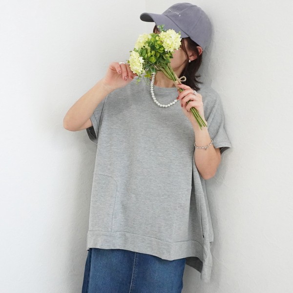 ヘビーオンスヘビーテリープルオーバー ポケット 半袖Tシャツ  ミニ裏毛 2026春夏新作【即納】