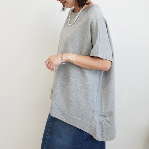 ヘビーオンスヘビーテリープルオーバー ポケット 半袖Tシャツ  ミニ裏毛 2026春夏新作【即納】