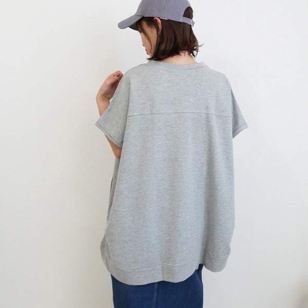 ヘビーオンスヘビーテリープルオーバー ポケット 半袖Tシャツ  ミニ裏毛 2026春夏新作【即納】