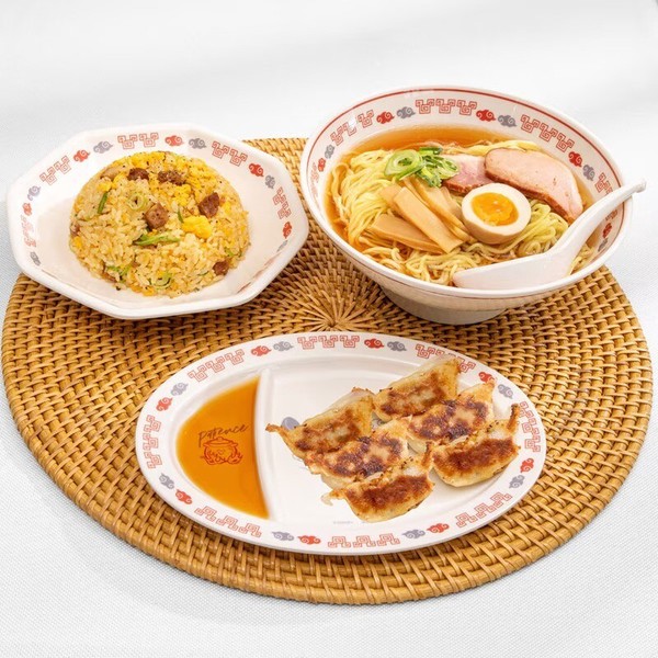 おぱんちゅうさぎ メラミンギョーザ皿＆ラーメン鉢 食器 中華 【スケーター】