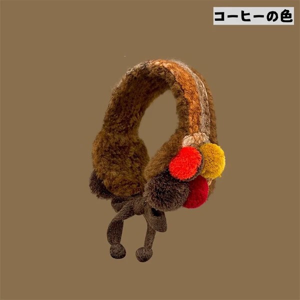＜人気商品＞通勤する【自転車用防寒】ふわっとなめらか肌触り 防風イヤーマフ 取り外し可能なベルト付き