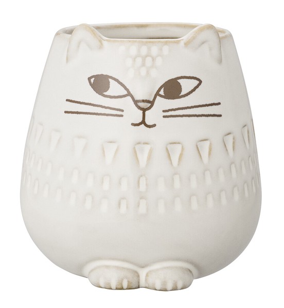 【8月中旬入荷予定】 fikalycka 猫マグカップ  WH