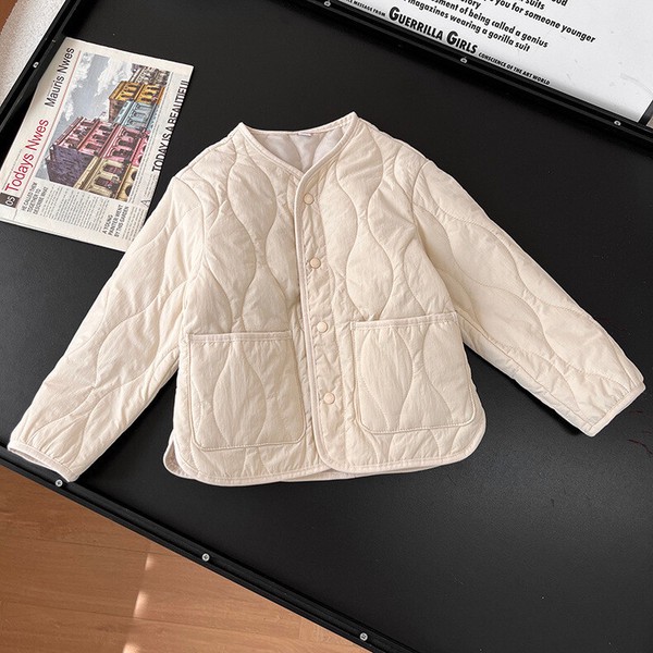 ジャケット 長袖 冬 綿服  無地 快適 子供用 ファッション    WCMA2384