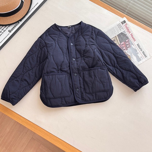 ジャケット 長袖 冬 綿服  無地 快適 子供用 ファッション    WCMA2384