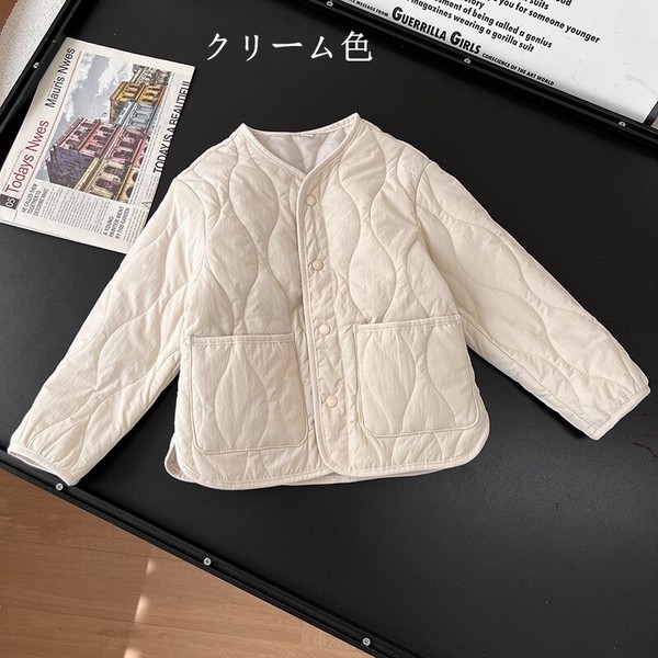 ジャケット 長袖 冬 綿服  無地 快適 子供用 ファッション    WCMA2384