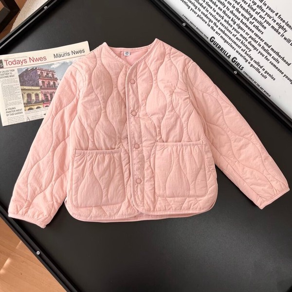 ジャケット 長袖 冬 綿服  無地 快適 子供用 ファッション    WCMA2384