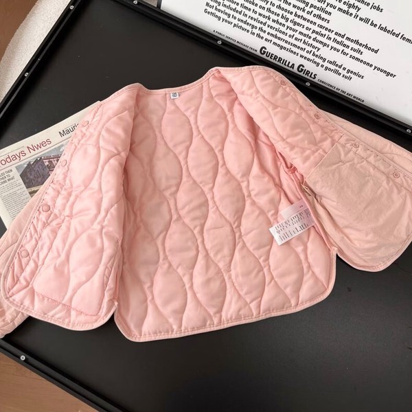 ジャケット 長袖 冬 綿服  無地 快適 子供用 ファッション    WCMA2384