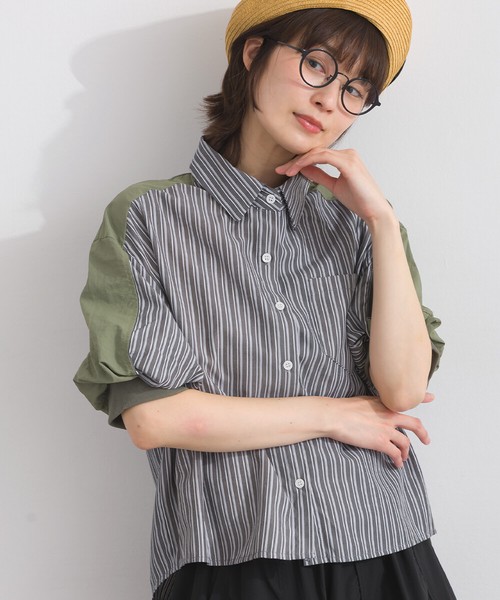 ●人気商品 再入荷 ！ 配色 ストライプ ブラウス 【 2026春新作 】
