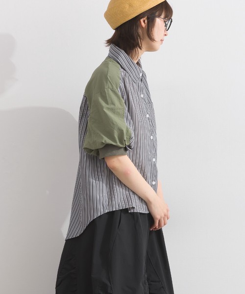 ●人気商品 再入荷 ！ 配色 ストライプ ブラウス 【 2026春新作 】