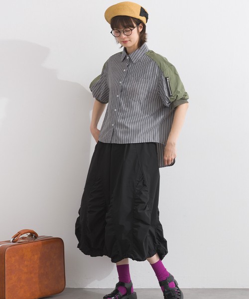 ●人気商品 再入荷 ！ 配色 ストライプ ブラウス 【 2026春新作 】