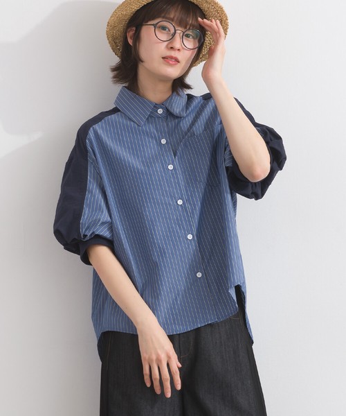 ●人気商品 再入荷 ！ 配色 ストライプ ブラウス 【 2026春新作 】