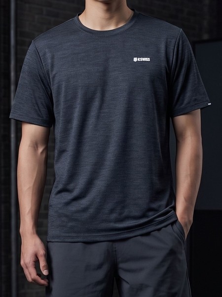 【K-SWISS/ケースイス】杢天竺クルーTシャツ★2026SS新作