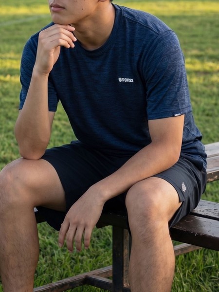 【K-SWISS/ケースイス】杢天竺クルーTシャツ★2026SS新作