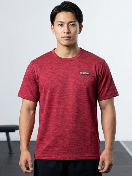 【K-SWISS/ケースイス】杢天竺クルーTシャツ★2026SS新作