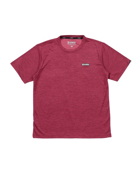 【K-SWISS/ケースイス】杢天竺クルーTシャツ★2026SS新作