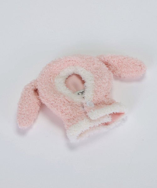 ぬいポンチョ ぬい服 うさぎ ウサギ ルームウェア パイル ふわふわ ぬい活 ぬい撮り ちびぬい 推し活