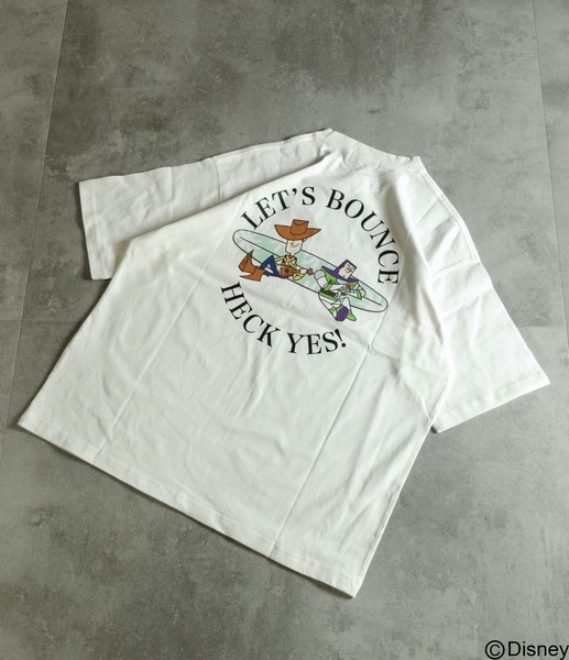 【トイストーリー】プリントBIGTEE〈ウッディ&バズ、サーフ〉
