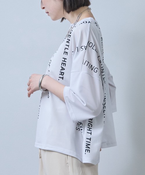 再入荷しました　❆接触冷感❆　英字プリントTシャツ　2026春夏 　Economico