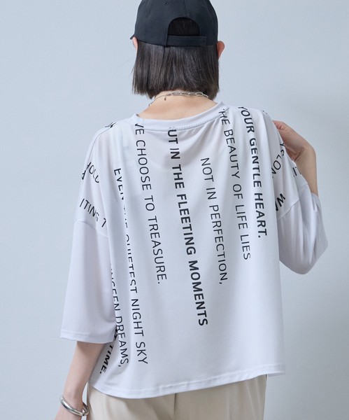 再入荷しました　❆接触冷感❆　英字プリントTシャツ　2026春夏 　Economico
