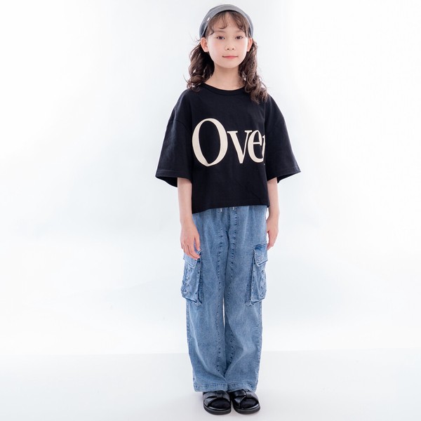 冷感！吸水速乾！UV！ストレッチ！ライトオンス　編み上げカーゴパンツ　裾アジャスタ-　71034　120-160㎝