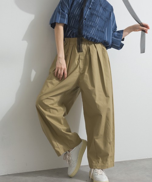 ウォッシュ加工 ダンプ サーカス バルーン パンツ レディース【2026春夏新作】